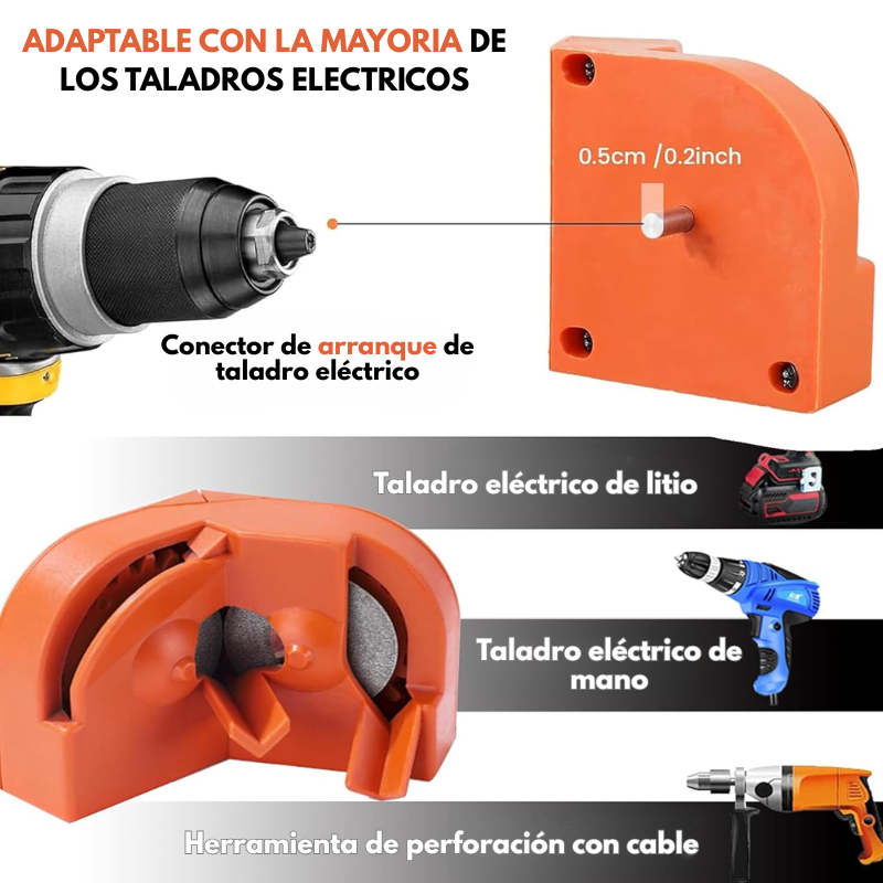Afilador de Brocas Multiusos para Taladro
