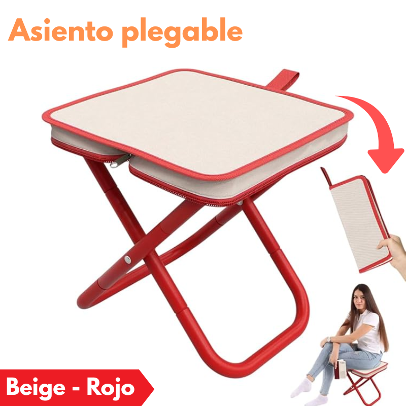 Asiento Plegable Portátil y Multifuncional