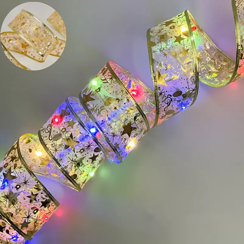 Cinta de Navidad con Luces LED