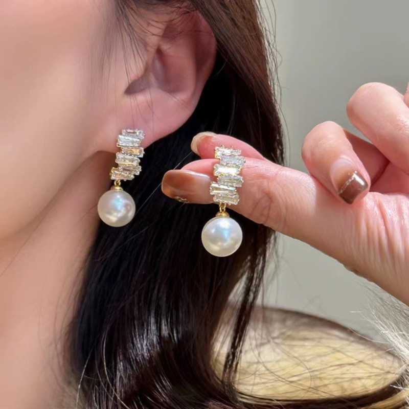 Pendiente Elegante de Perla