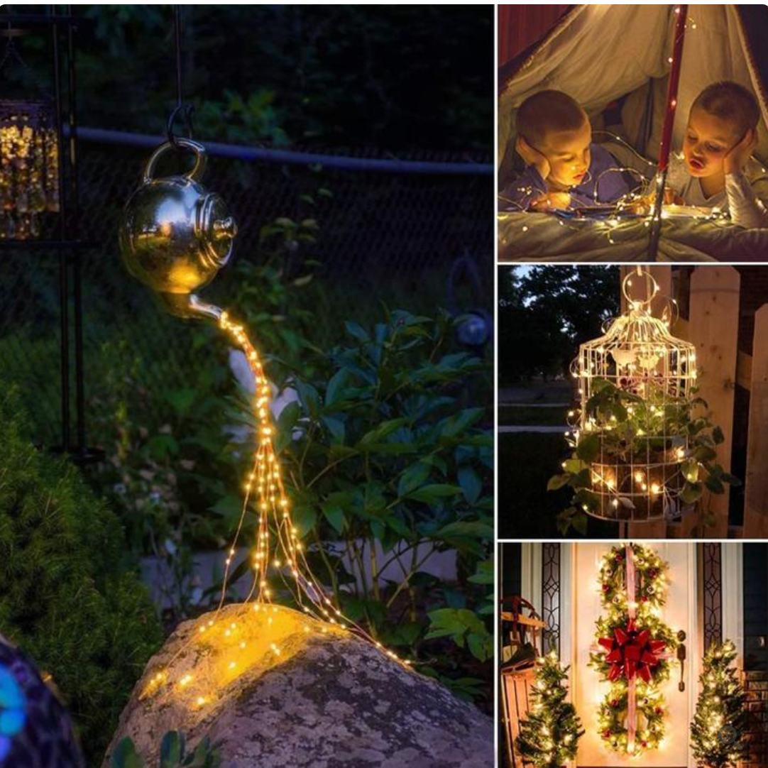 Luces LED con Panel Solar (12 metros)