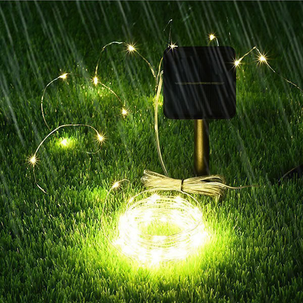 Luces LED con Panel Solar (12 metros)