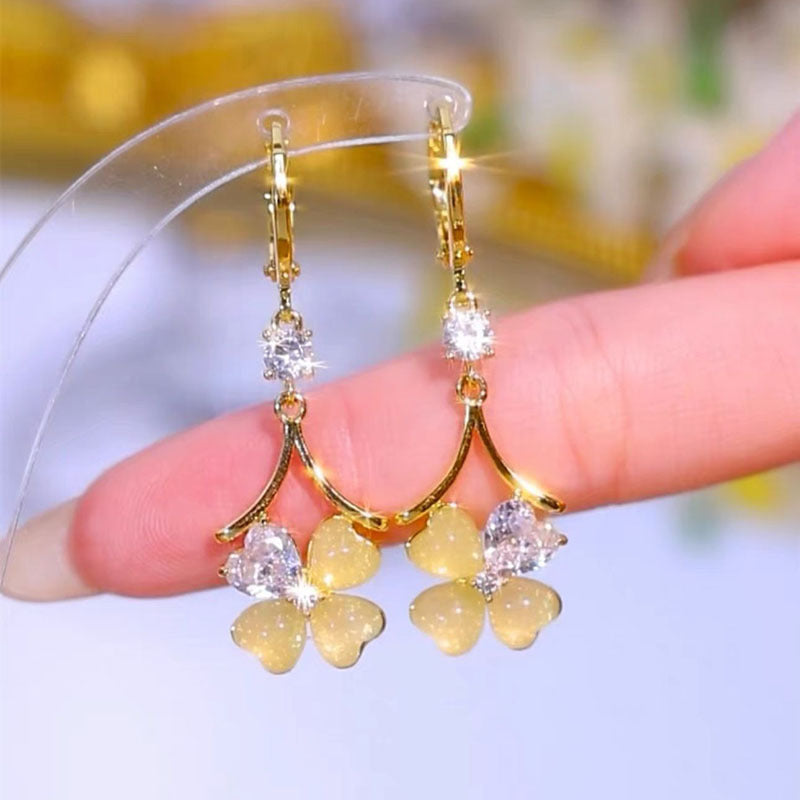 Pendientes Elegantes Trébol