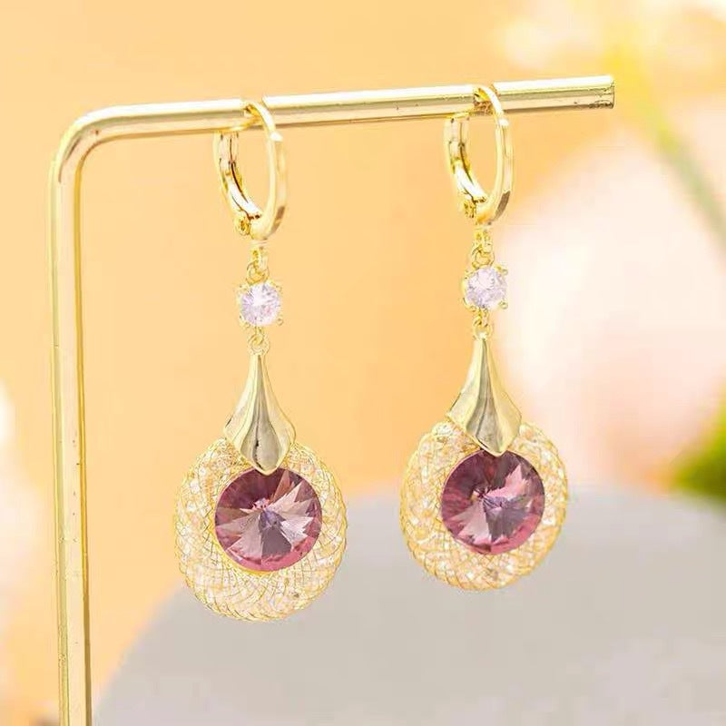 Pendientes Gota de Lujo Dorado